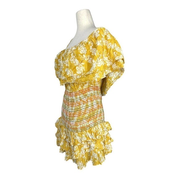 Tularosa Roma Smocked Tiered Mini Dress in Hillchrest Floral - Picture 4 of 7